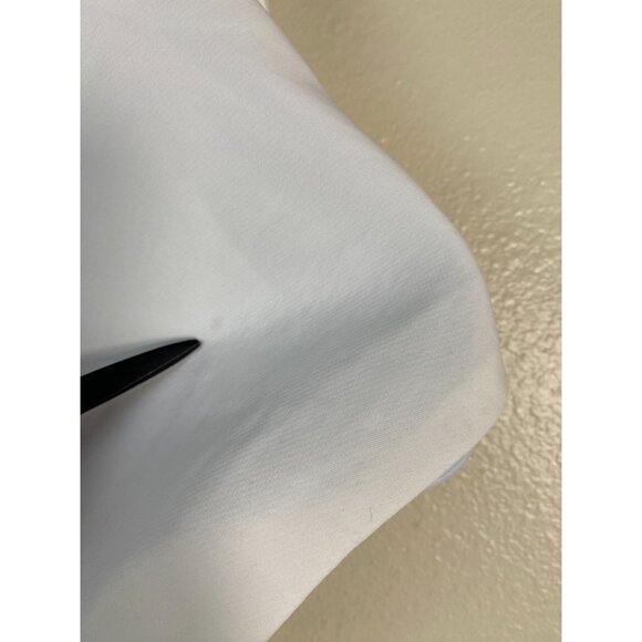 Zara White Double Breasted Belted Vest Coat Women size Medium Capsule Sleeveless - Picture 10 of 16